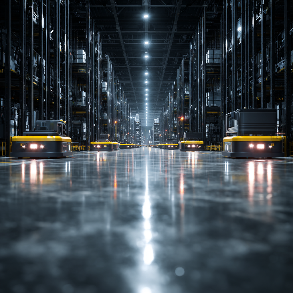 Autonomous mobile robots in a warehouse